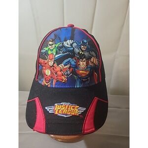 DC Comics Justice League Adjustable Baseball Cap - Black & Blue Logo